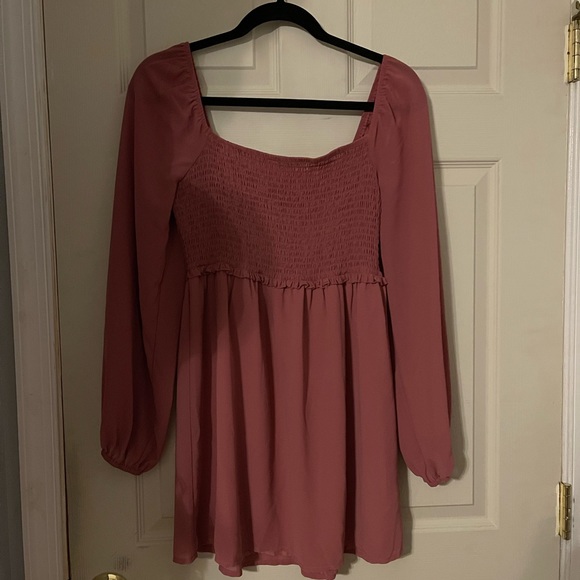 Mauve Forever 21 Long Sleeve Dress - Picture 2 of 2